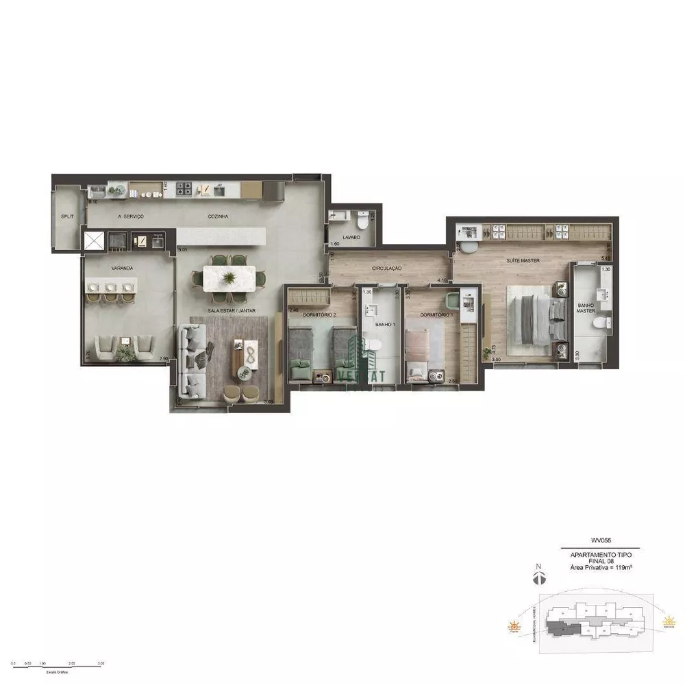 Apartamento, 1 quarto, 58 m² - Foto 4