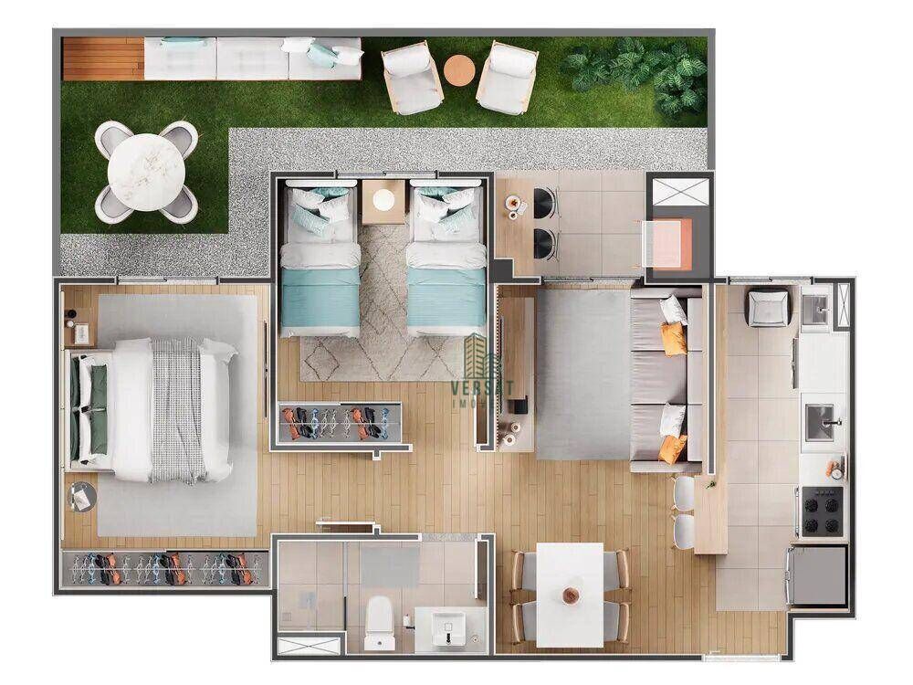 Apartamento, 2 quartos, 46 m² - Foto 3