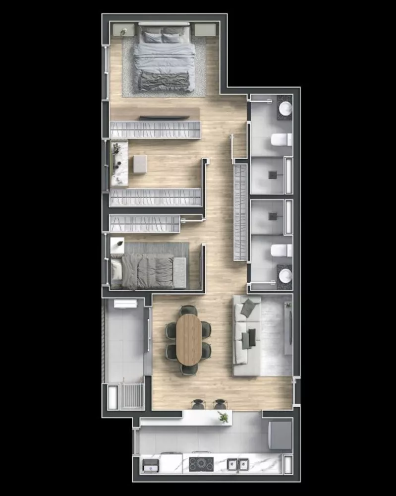 Apartamento, 3 quartos, 70 m² - Foto 7