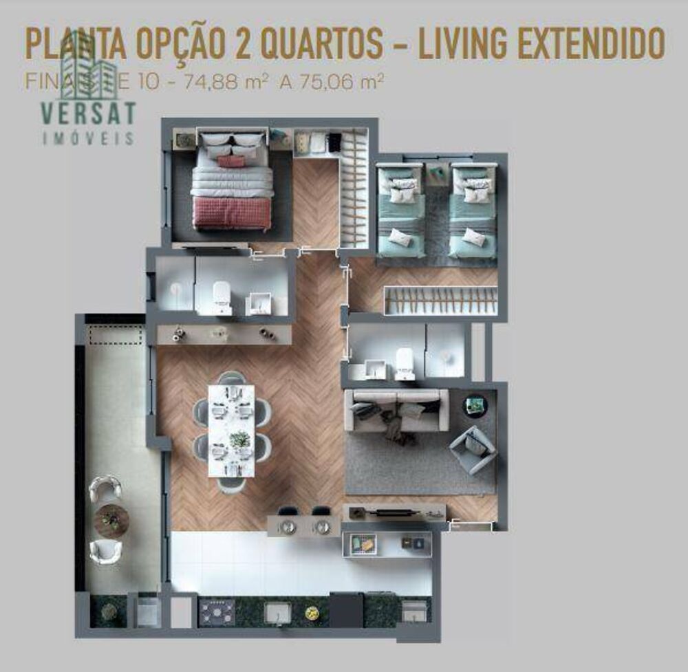 Apartamento, 2 quartos, 56 m² - Foto 8