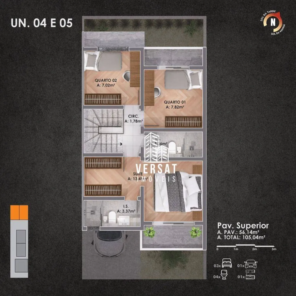 Sobrado, 3 quartos, 105 m² - Foto 11