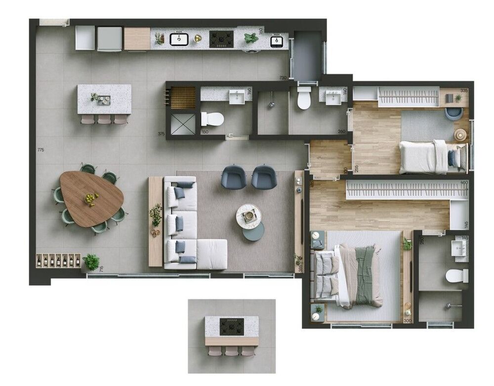 Apartamento à venda com 2 quartos, 82m² - Foto 4