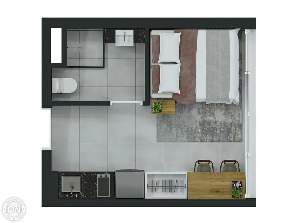 Apartamento, 1 quarto, 17 m² - Foto 9