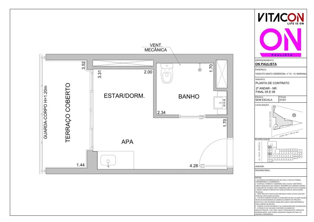 Apartamento, 1 quarto, 25 m² - Foto 3