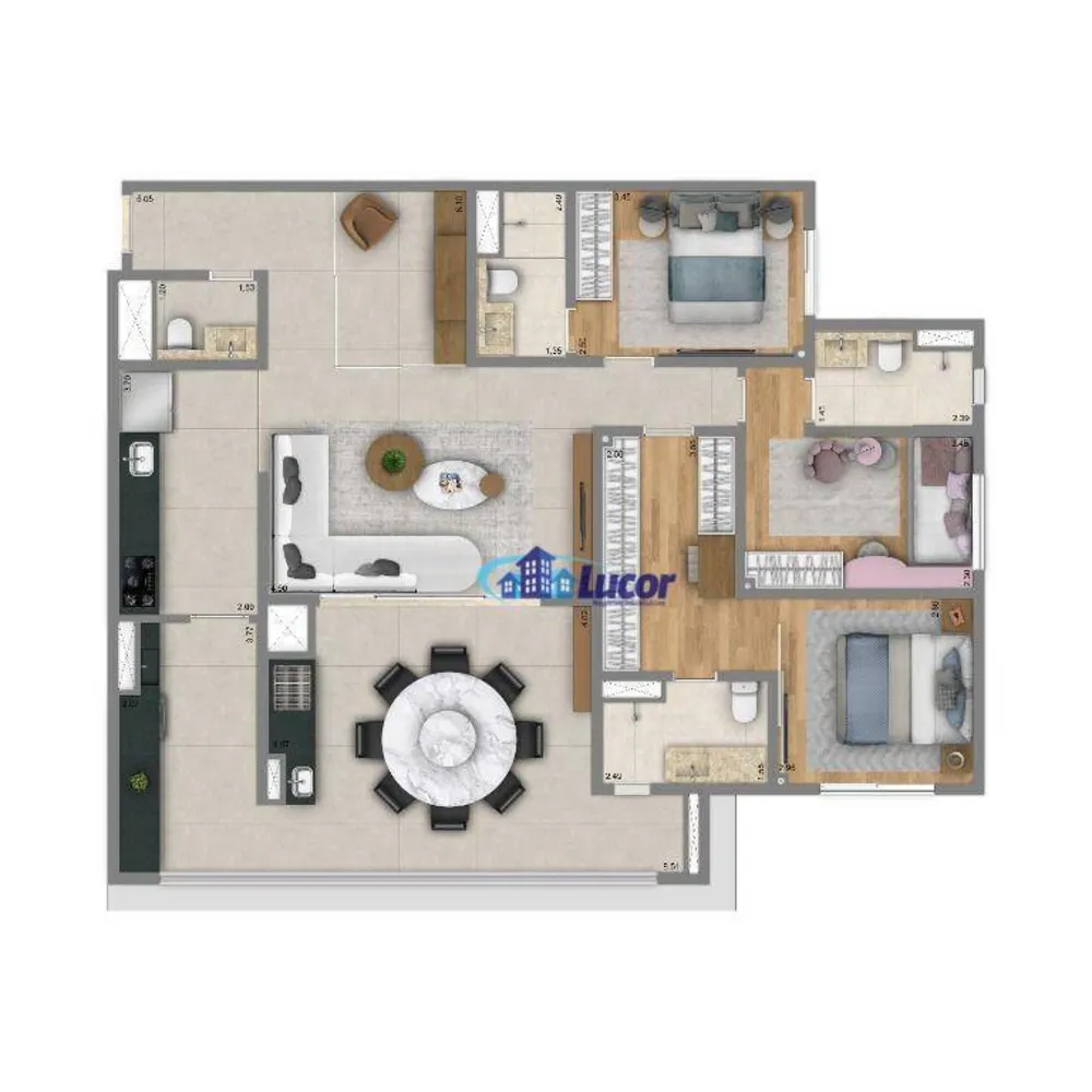 Apartamento, 3 quartos, 125 m² - Foto 4