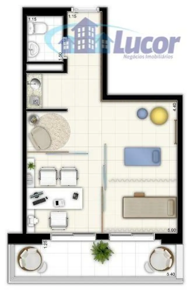 Sala-Conjunto, 41 m² - Foto 1