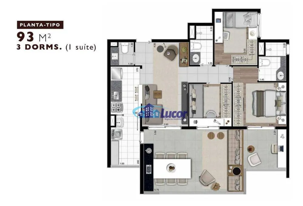 Apartamento, 2 quartos, 93 m² - Foto 4