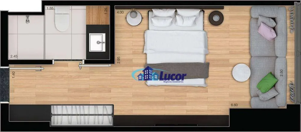Kitnet-Studio, 26 m² - Foto 1