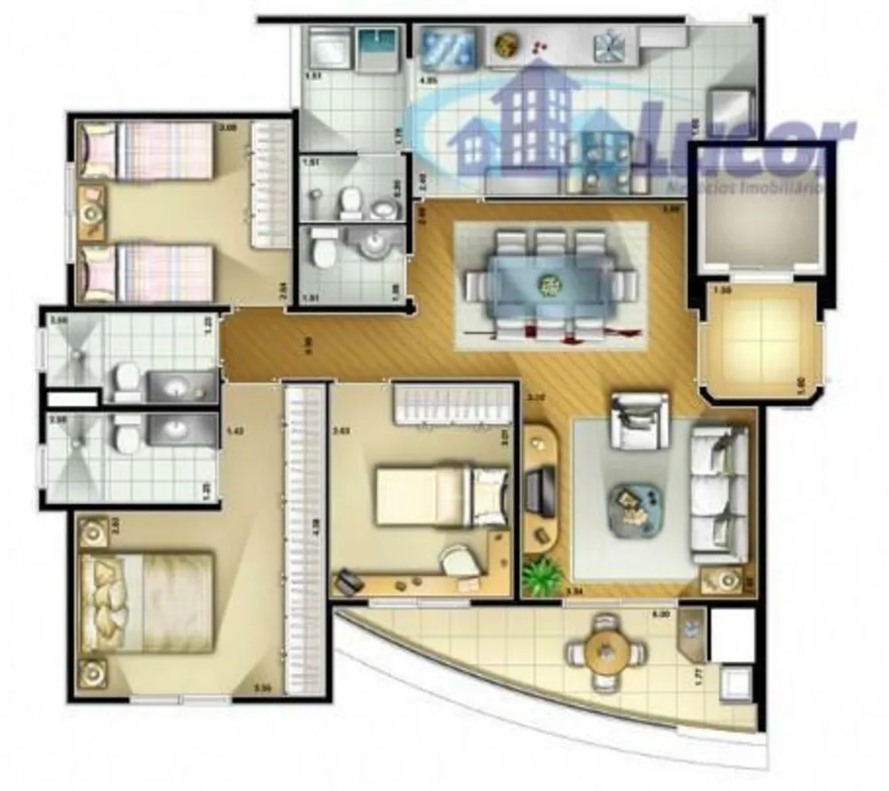 Apartamento, 3 quartos, 100 m² - Foto 4