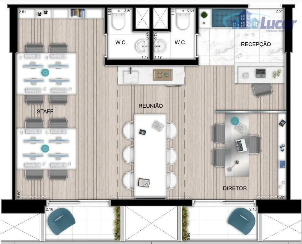 Sala-Conjunto, 63 m² - Foto 3