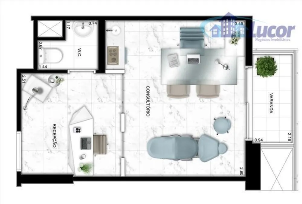 Sala-Conjunto, 63 m² - Foto 2