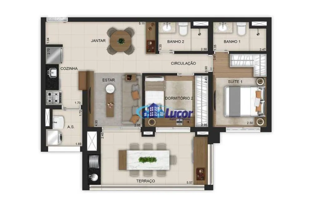 Apartamento, 2 quartos, 73 m² - Foto 4