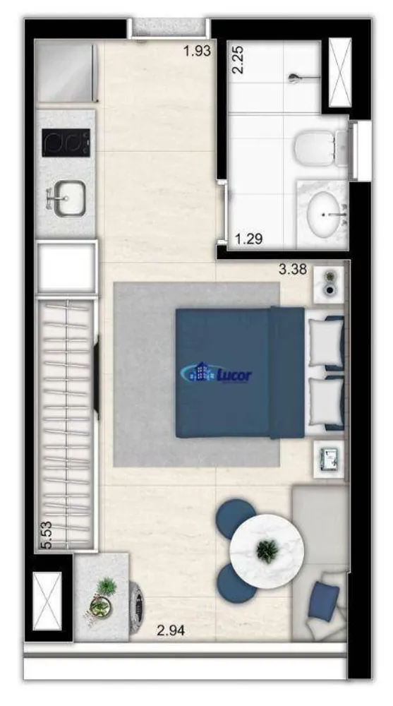 Kitnet-Studio, 25 m² - Foto 4