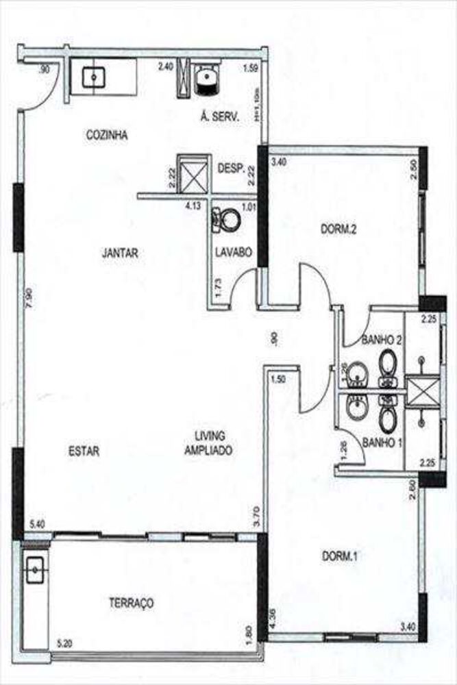 Apartamento, 3 quartos, 87 m² - Foto 1