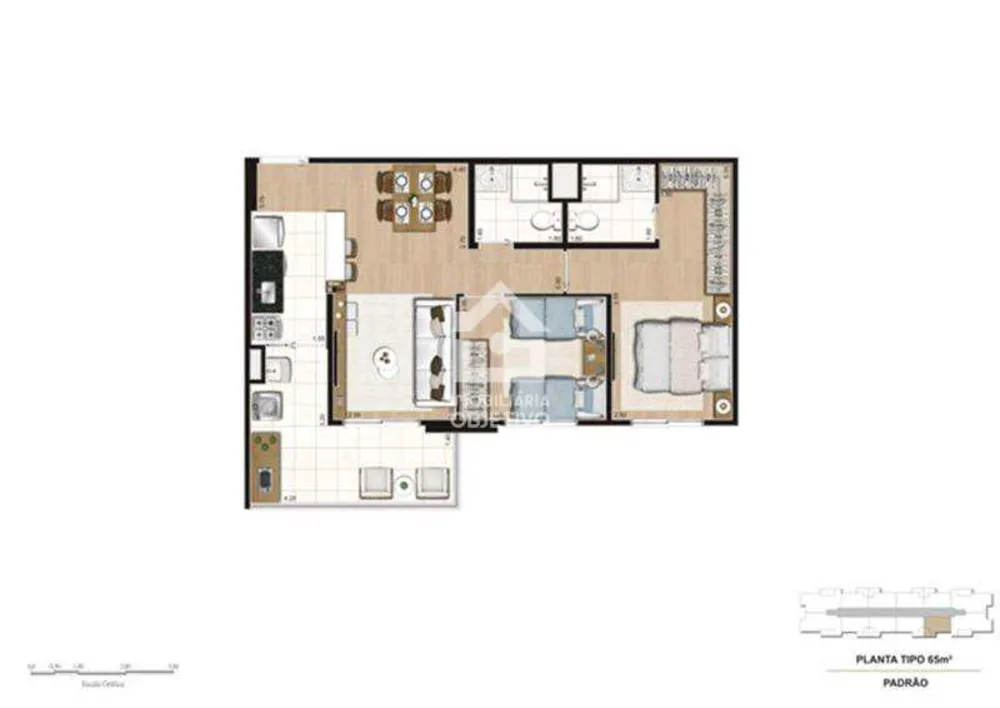 Apartamento, 2 quartos, 65 m² - Foto 12