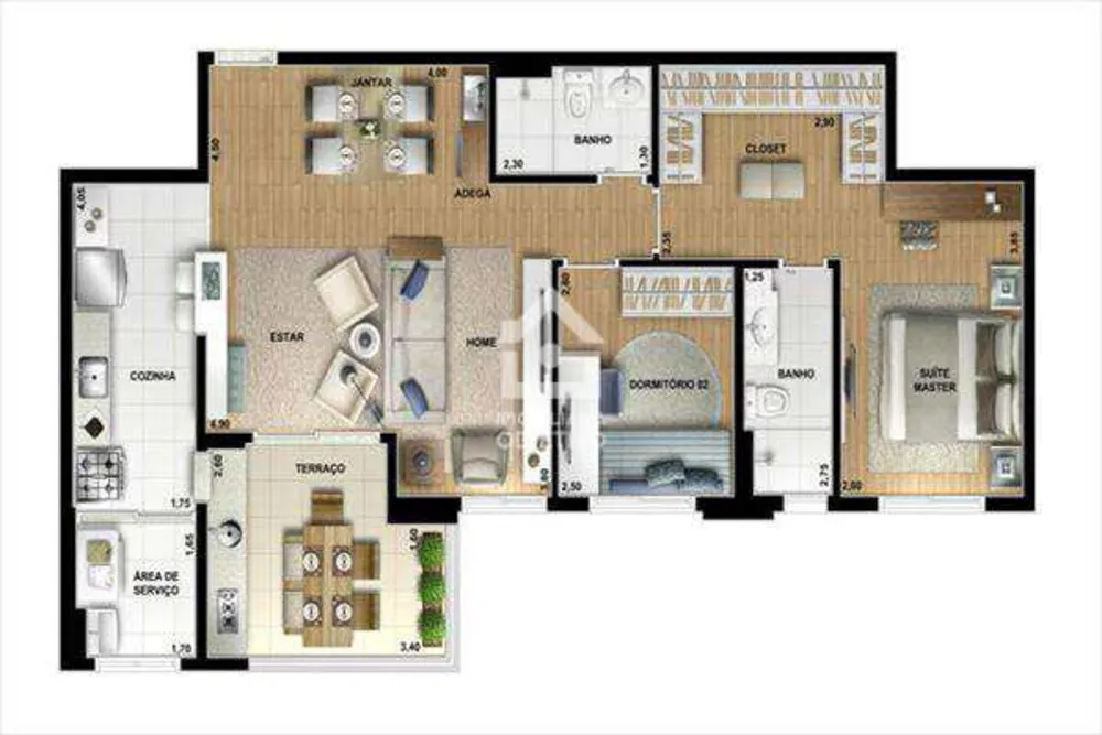 Apartamento, 2 quartos, 84 m² - Foto 8