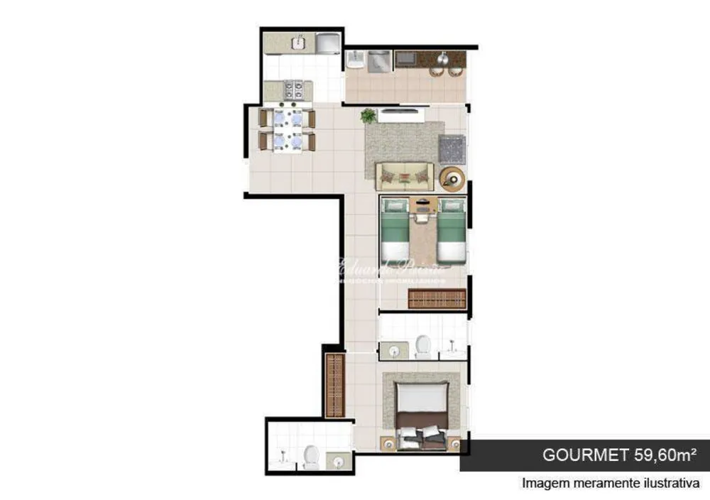 Apartamento, 2 quartos, 59 m² - Foto 12