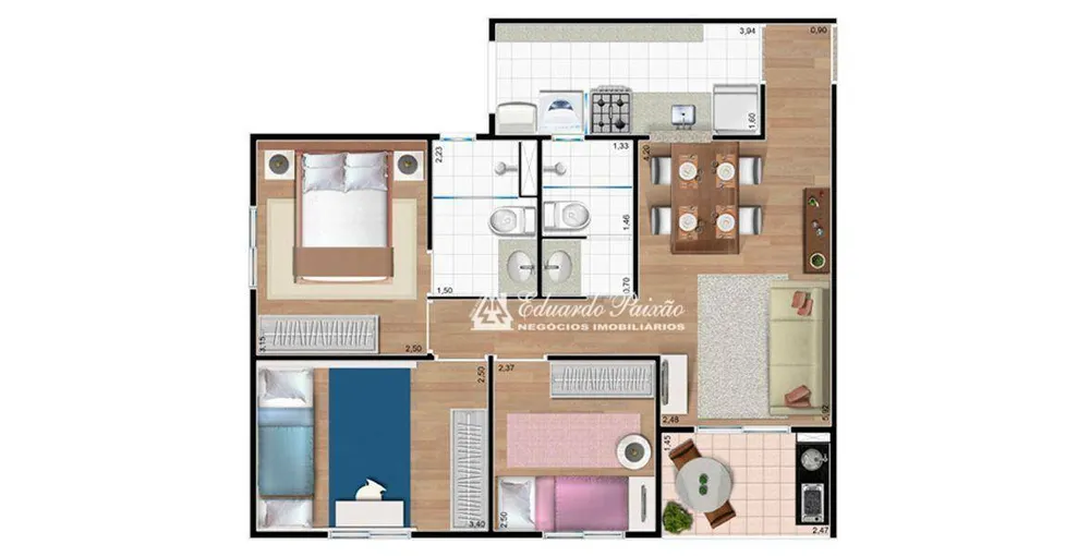Apartamento, 3 quartos, 60 m² - Foto 11