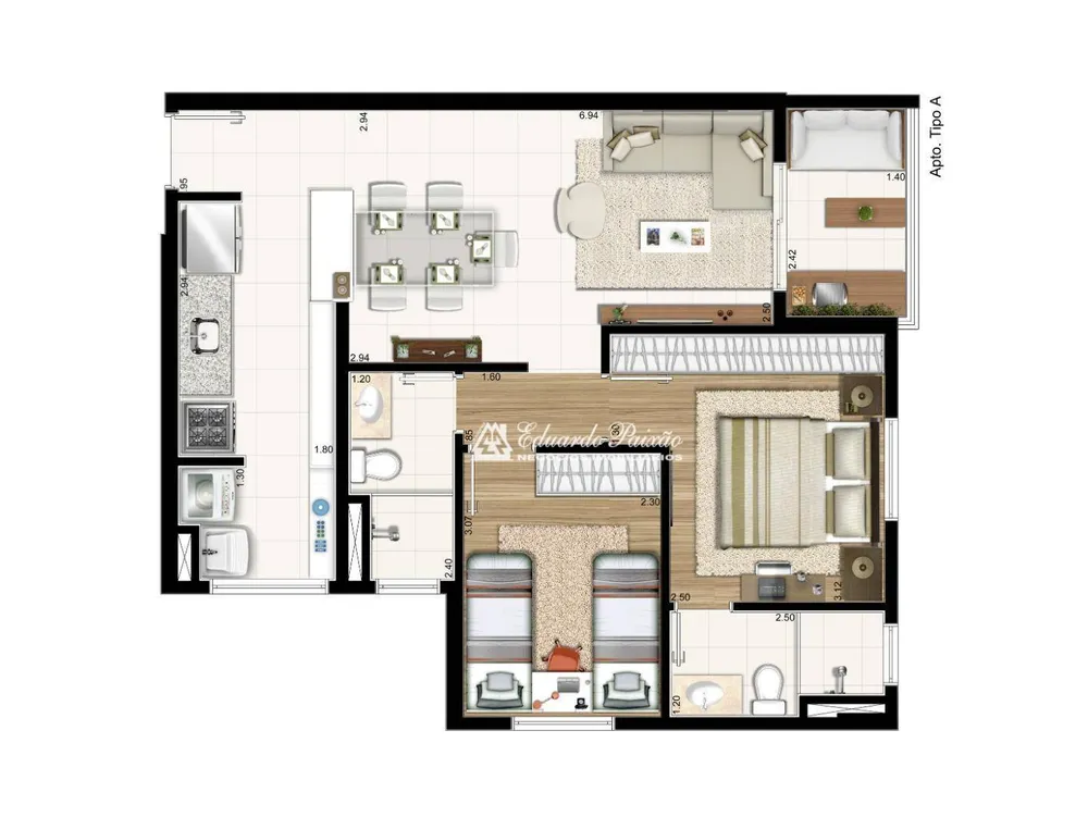 Apartamento, 2 quartos, 58 m² - Foto 13