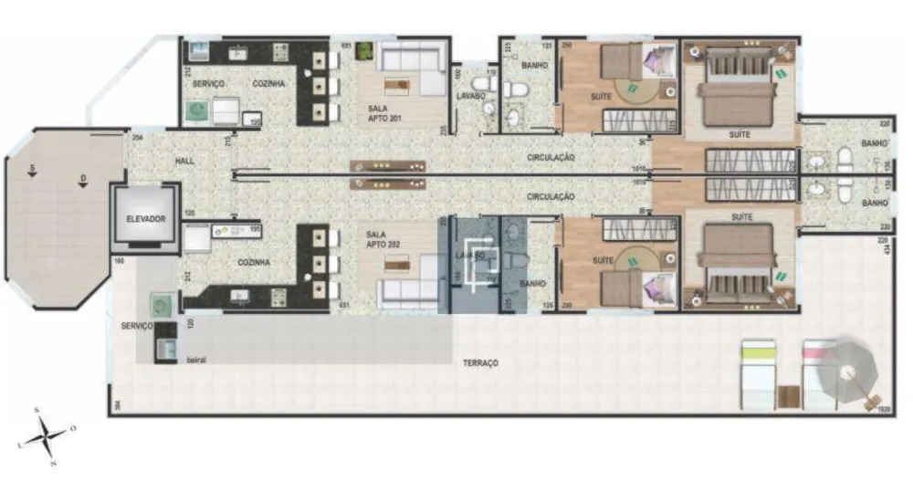 Cobertura, 2 quartos, 81 m² - Foto 3