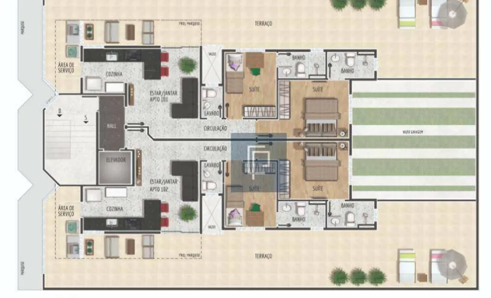 Apartamento, 2 quartos, 54 m² - Foto 2