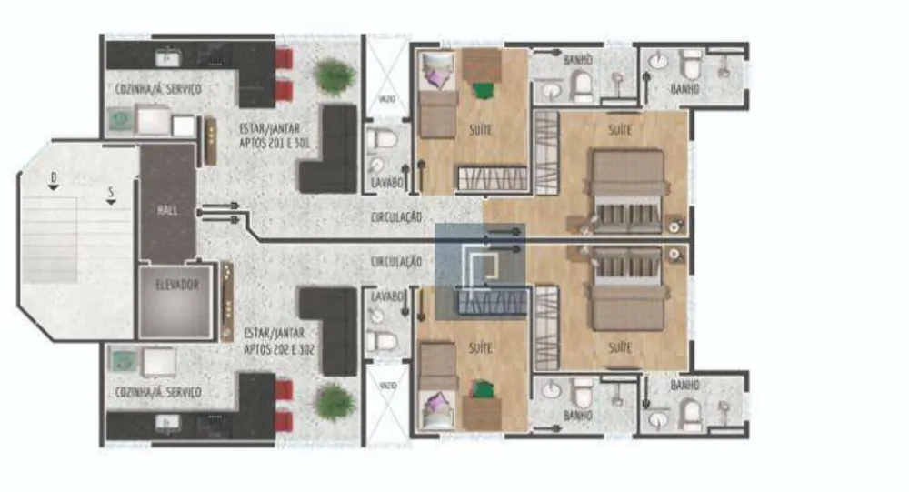 Apartamento, 2 quartos, 54 m² - Foto 3
