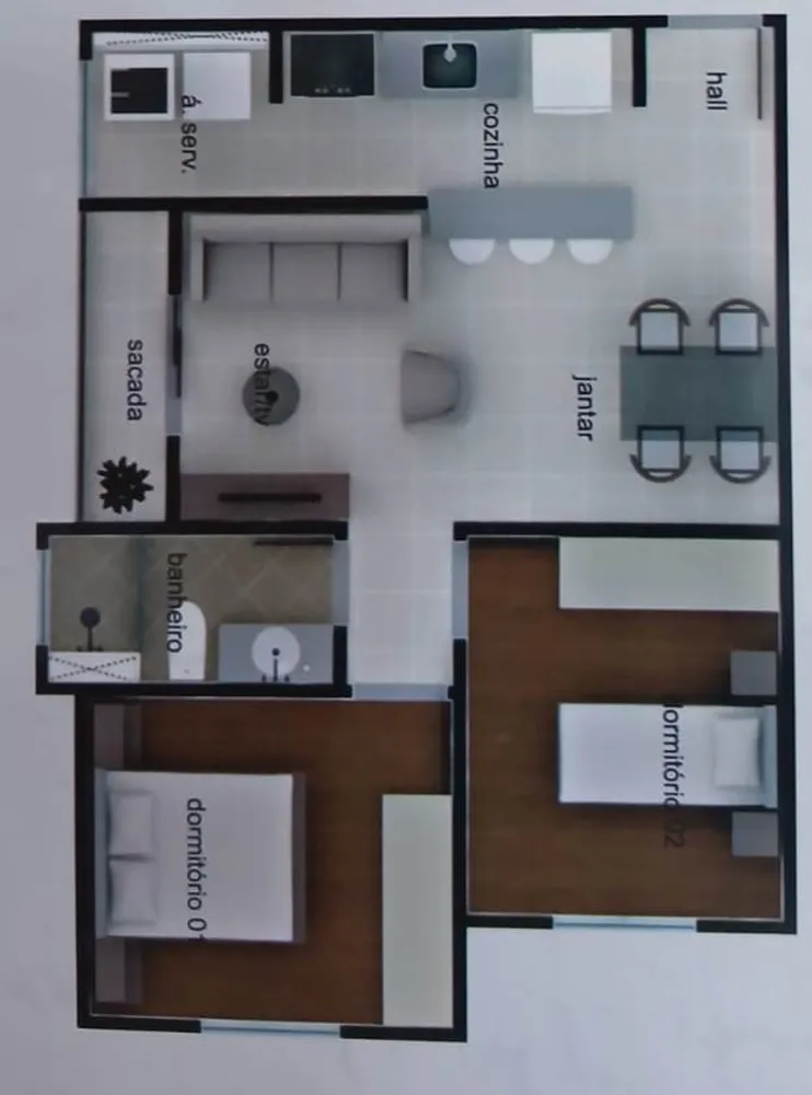 Apartamento, 2 quartos, 54 m² - Foto 9