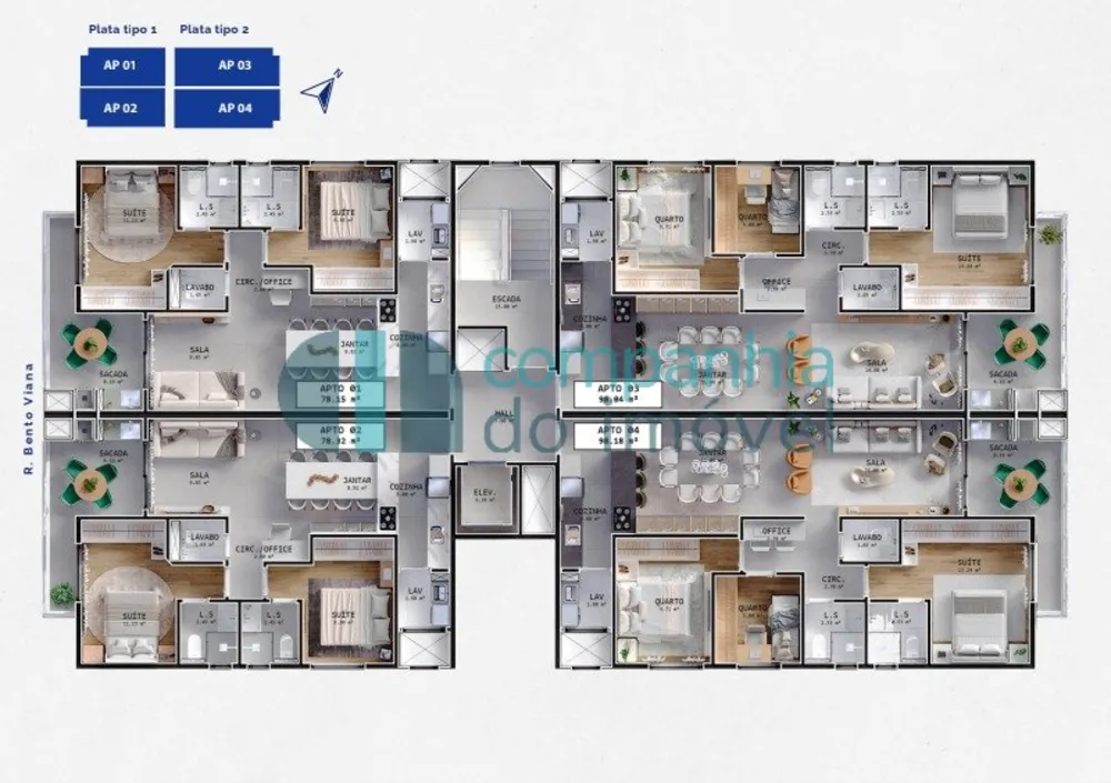 Cobertura, 3 quartos, 141 m² - Foto 5