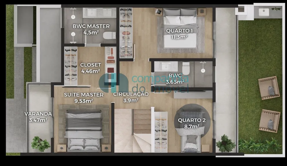 Sobrado, 3 quartos, 153 m² - Foto 15