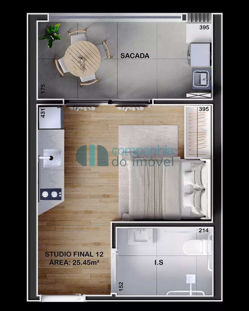 Apartamento à venda com 1 quarto, 28m² - Foto 8