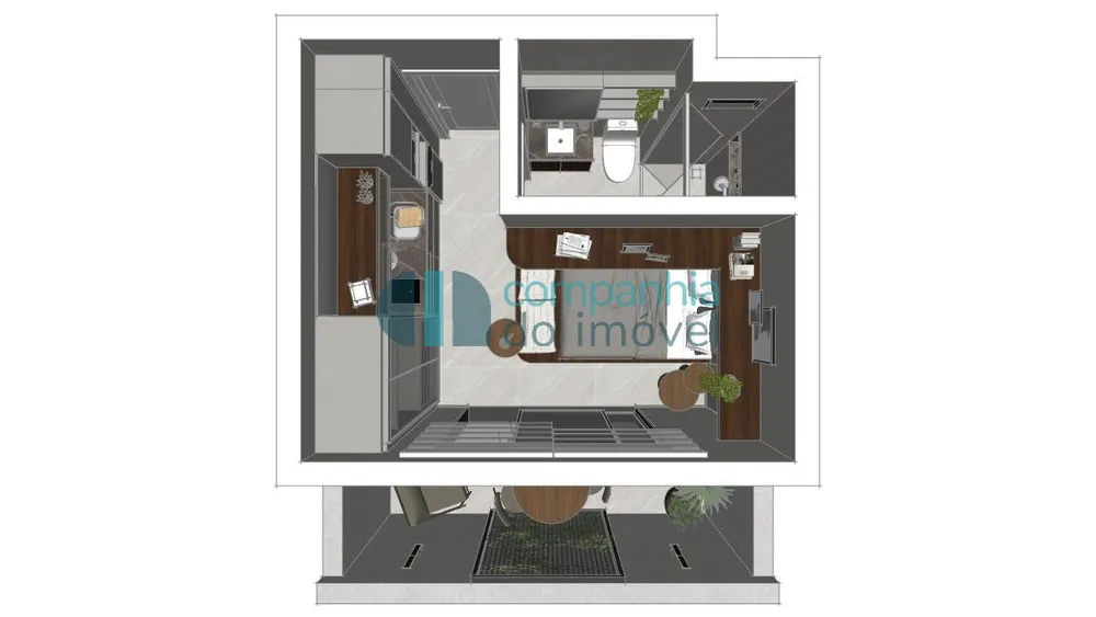 Apartamento, 1 quarto, 13 m² - Foto 4