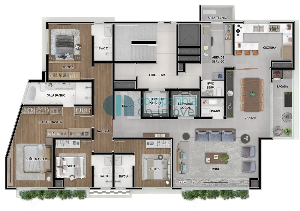 Cobertura, 4 quartos, 312 m² - Foto 4