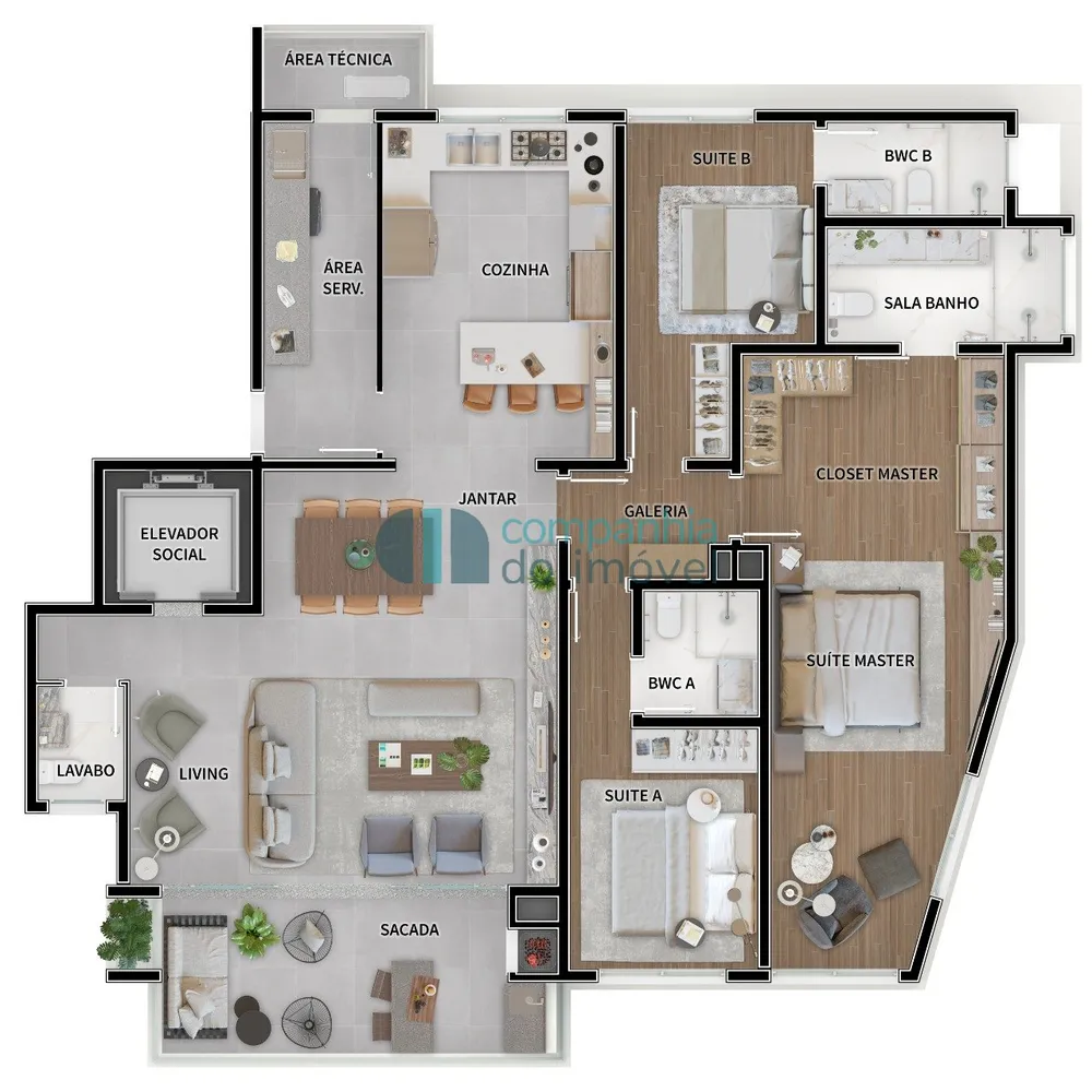 Apartamento, 3 quartos, 156 m² - Foto 8