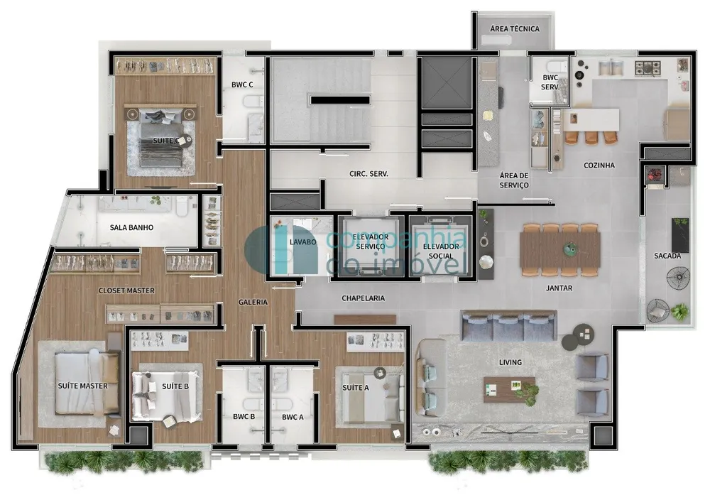 Apartamento, 4 quartos, 200 m² - Foto 4