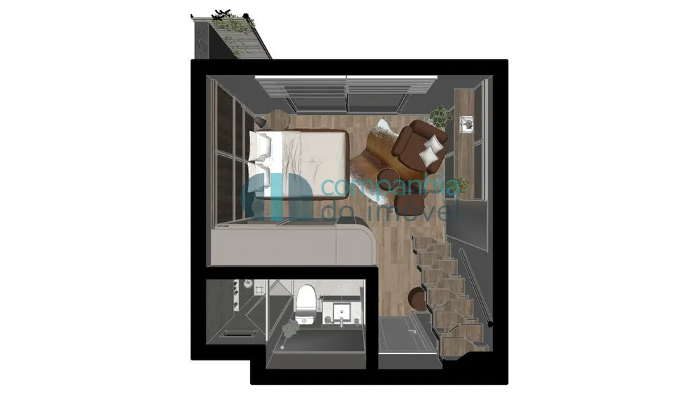 Apartamento, 1 quarto, 29 m² - Foto 2