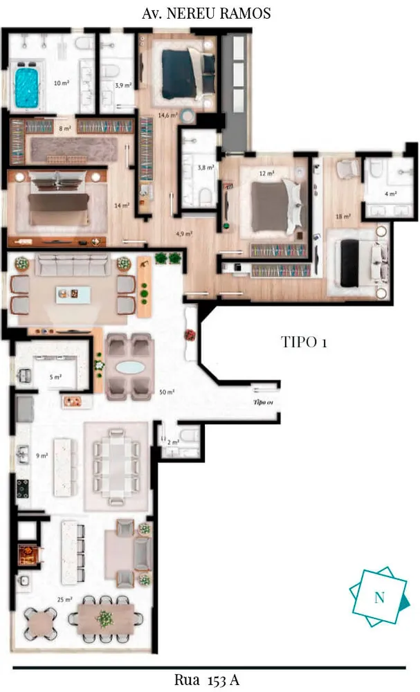 Apartamento, 4 quartos, 210 m² - Foto 16