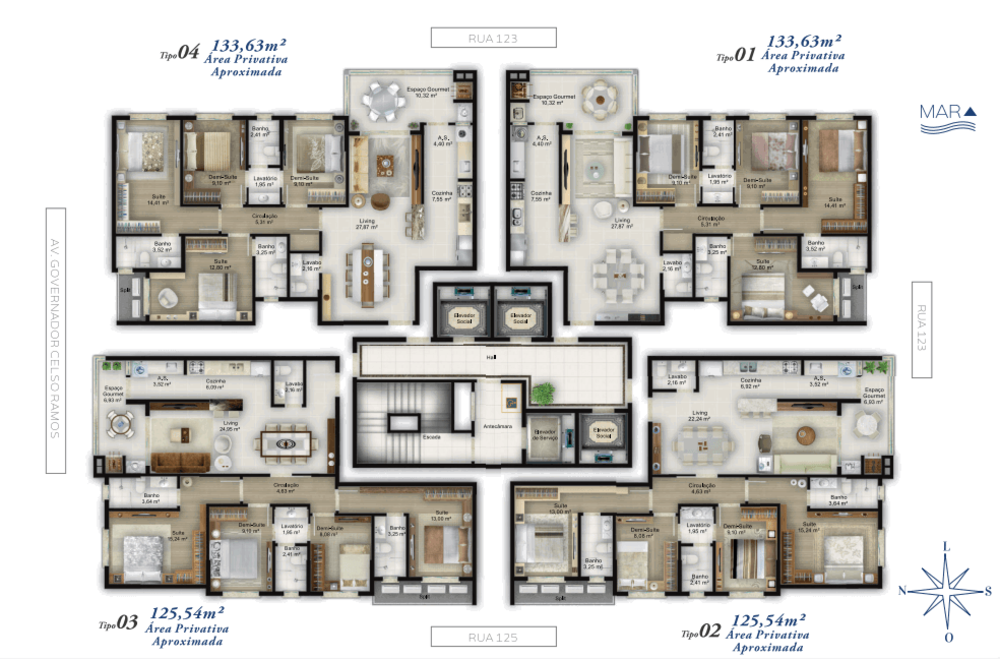 Apartamento, 4 quartos, 125 m² - Foto 2
