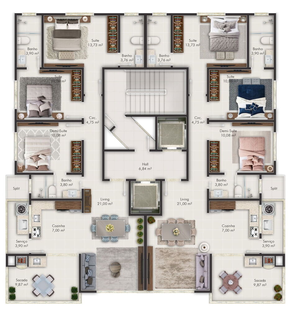 Apartamento, 3 quartos, 110 m² - Foto 3