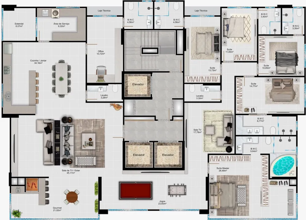 Apartamento, 4 quartos, 160 m² - Foto 19