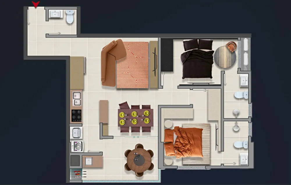 Apartamento, 2 quartos, 88 m² - Foto 7