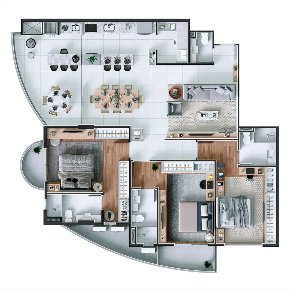 Apartamento, 3 quartos, 150 m² - Foto 9