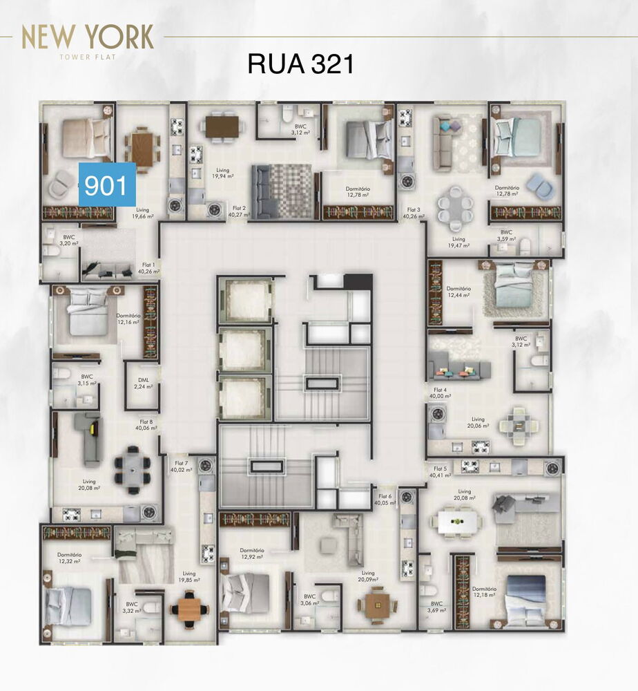 Apartamento, 1 quarto, 41 m² - Foto 11
