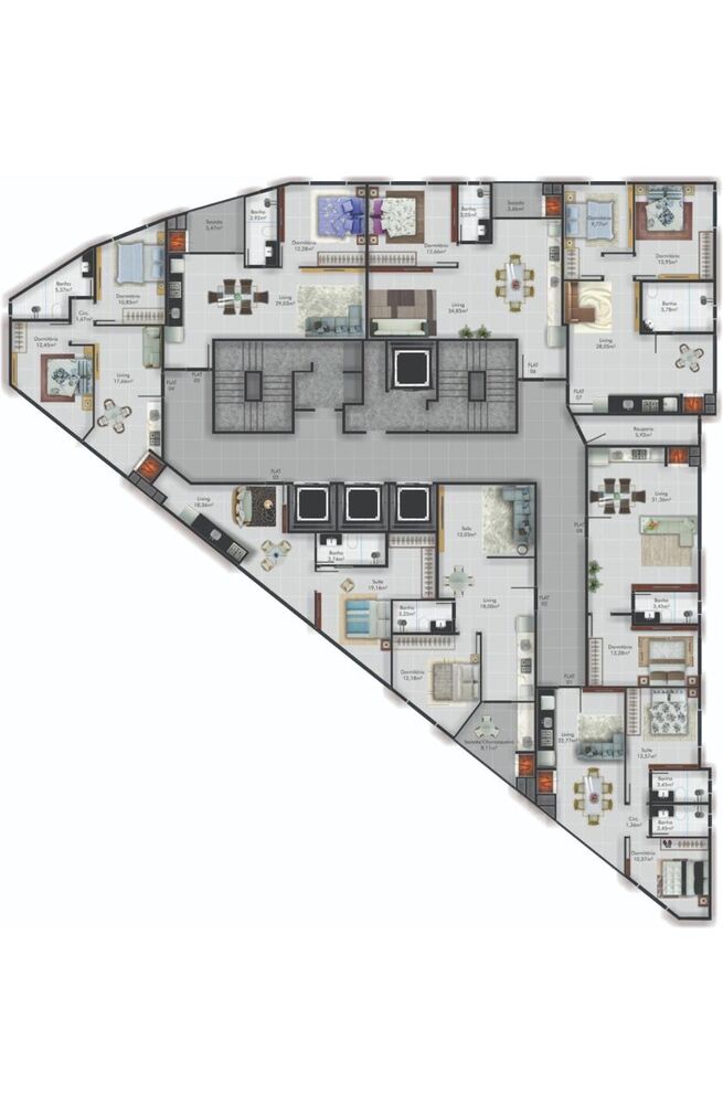 Apartamento, 1 quarto, 53 m² - Foto 2