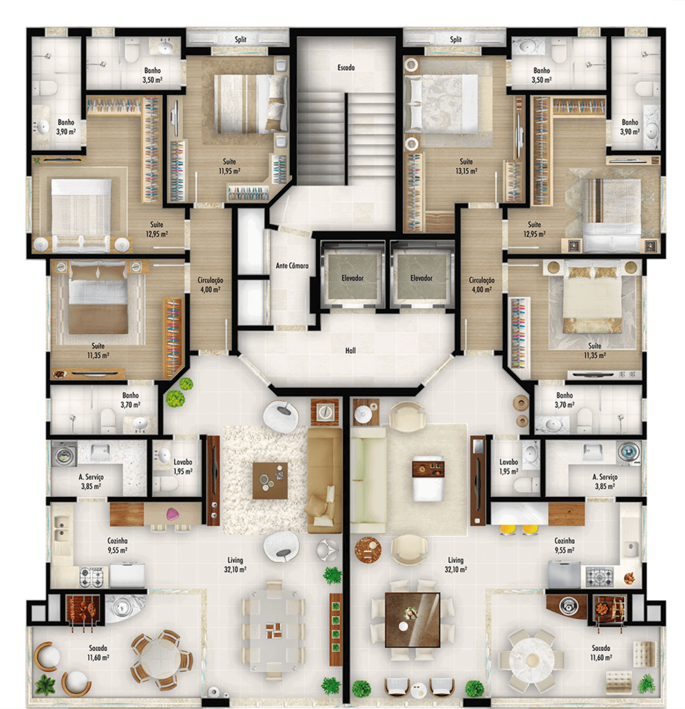 Apartamento, 3 quartos, 126 m² - Foto 12