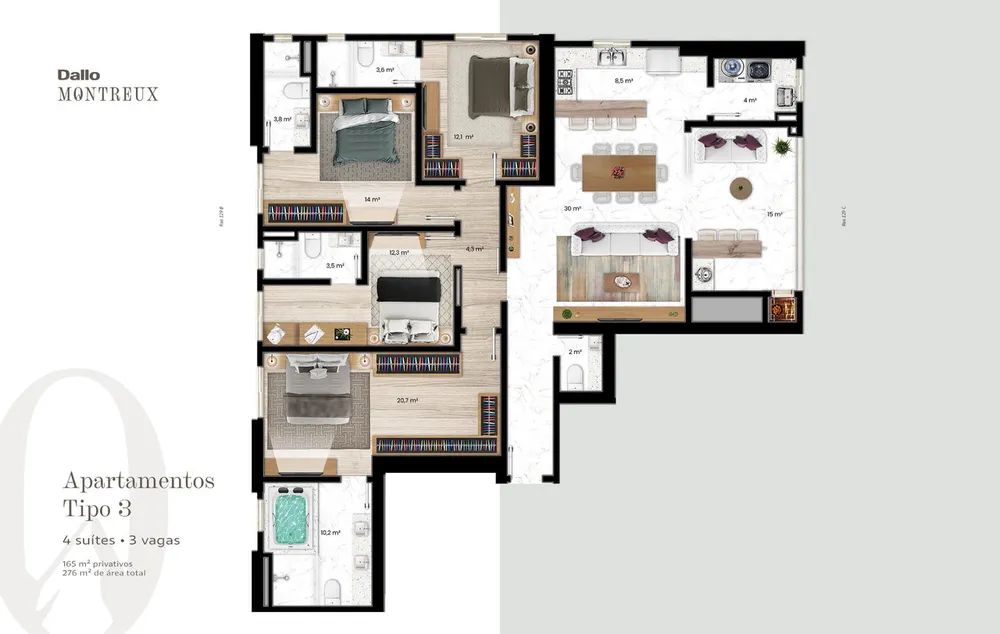 Apartamento, 4 quartos, 165 m² - Foto 20