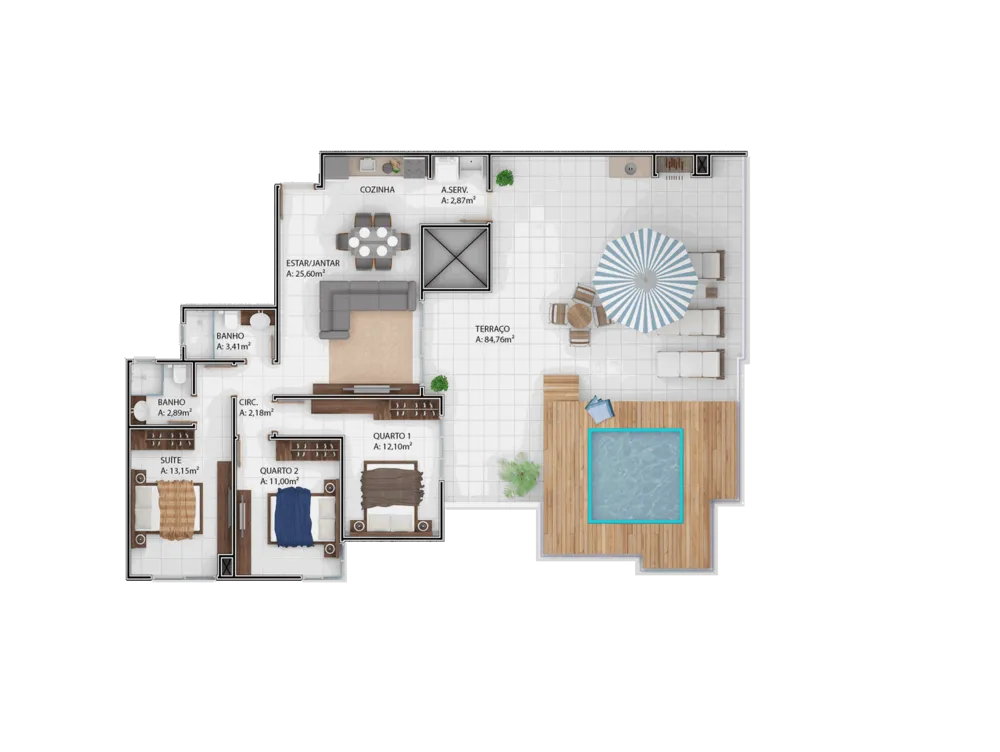 Cobertura, 3 quartos, 199 m² - Foto 26