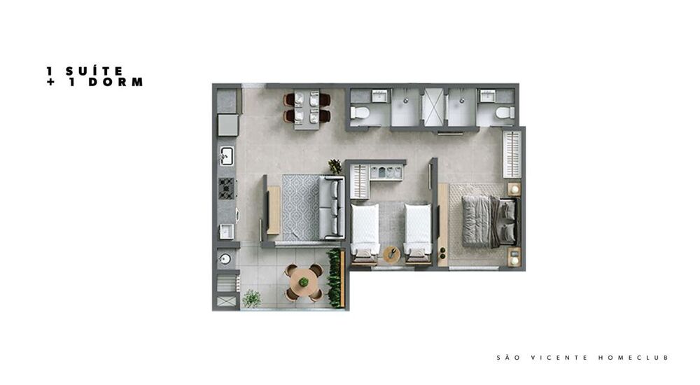 Apartamento, 2 quartos, 63 m² - Foto 1