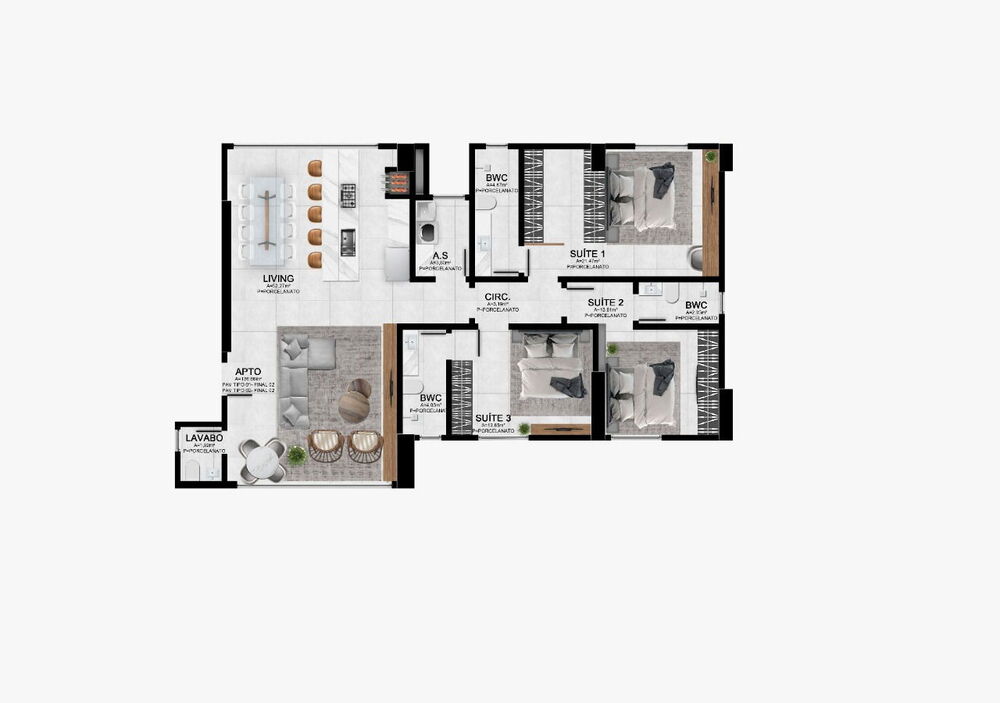 Apartamento, 3 quartos, 141 m² - Foto 12