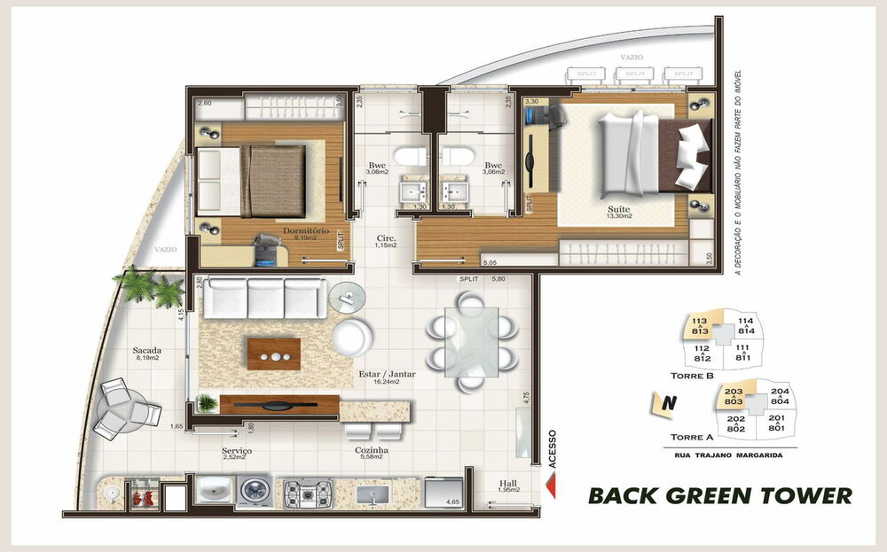 Apartamento, 2 quartos, 72 m² - Foto 11