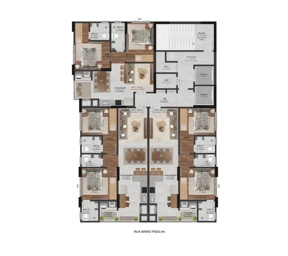 Apartamento, 2 quartos, 74 m² - Foto 18